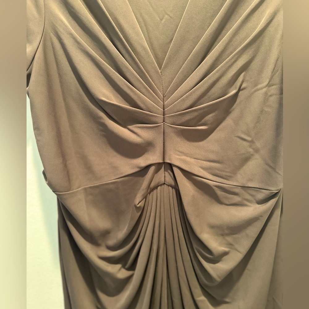 Boston Proper Ruched Dress Size Large - Picture 2 of 5
